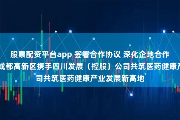 股票配资平台app 签署合作协议 深化企地合作协同创新机制 成都高新区携手四川发展（控股）公司共筑医药健康产业发展新高地